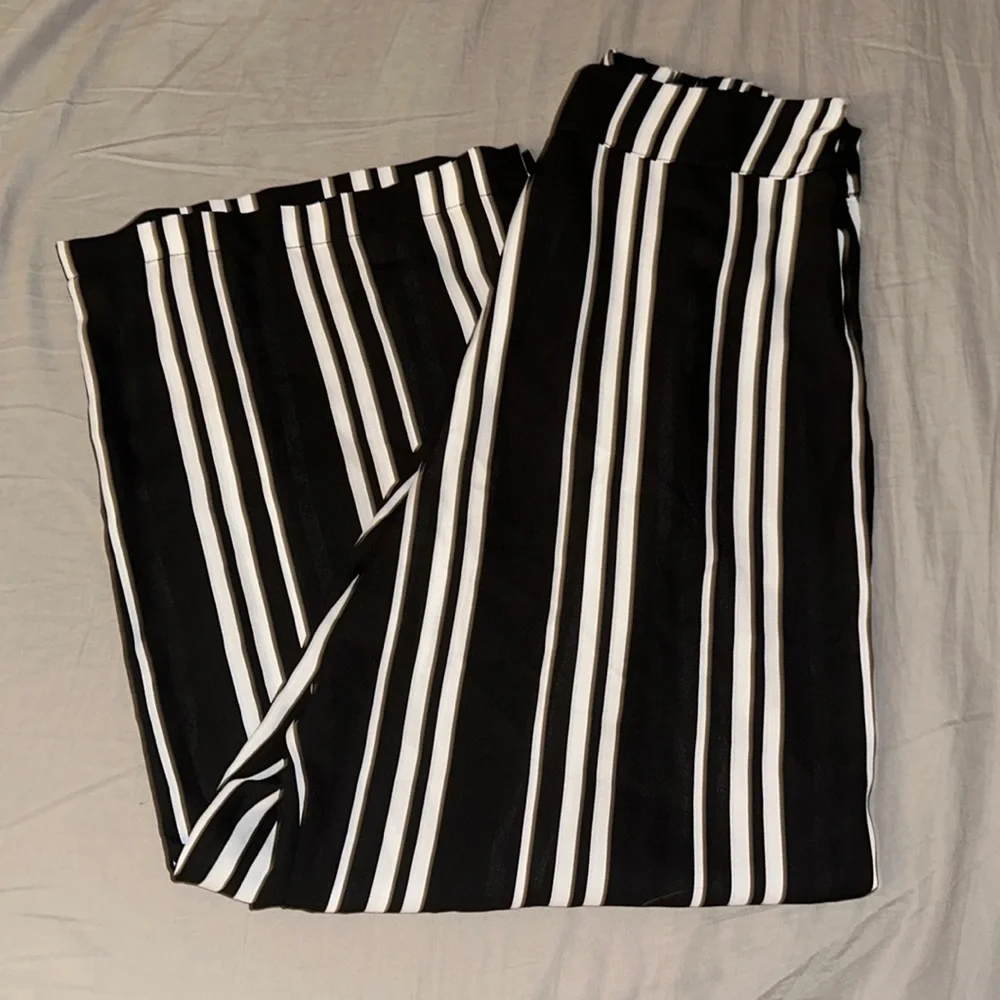 Live To Be Spoiled Striped Flared Pants - Picture 1 of 3